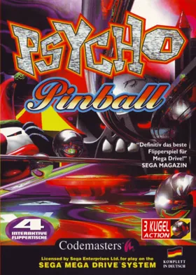 Psycho Pinball (Europe) (En,Fr,De,Es,It) (October 1994) box cover front